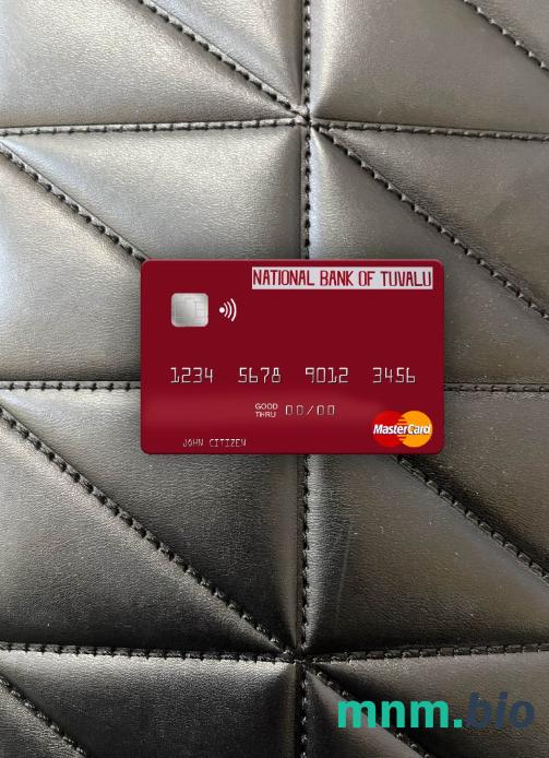 Tuvalu National bank of Tuvalu wygląd zdjęcia mastercard skan PSD + zdjęcie